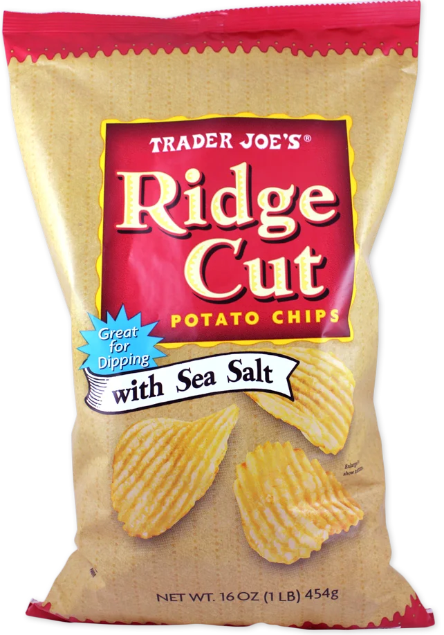 Trader Joe's Ridge Cut Potato Chips with Sea Salt, 454g