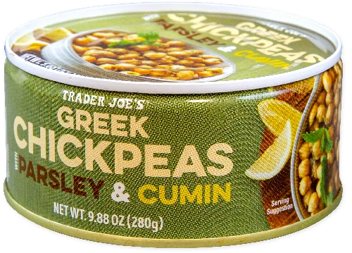 Trader Joe's Greek Chickpeas with Cumin and Parsley, 280g