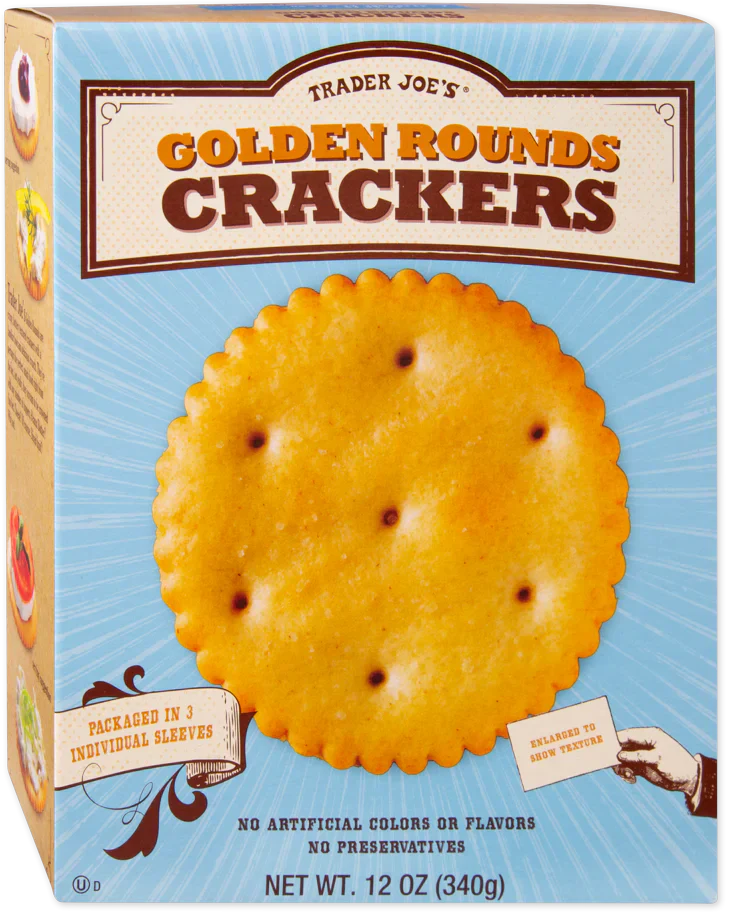 Trader Joe's Golden Rounds Crackers, 340g