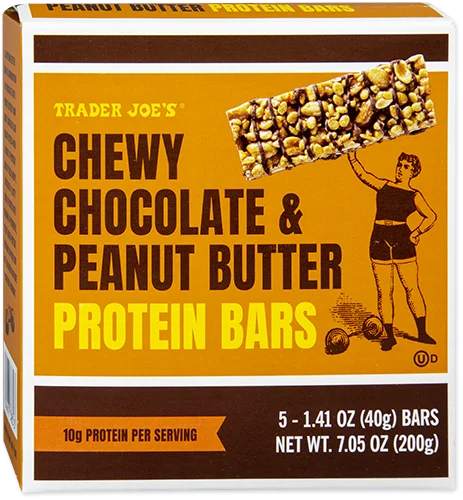 Trader Joe's Chewy Chocolate & Peanut Butter Protein Bars, 200g