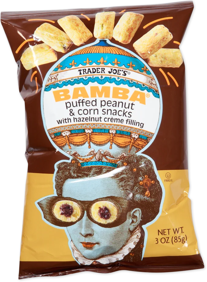 Trader Joe's Bamba with Hazelnut Creme Filling, 85g