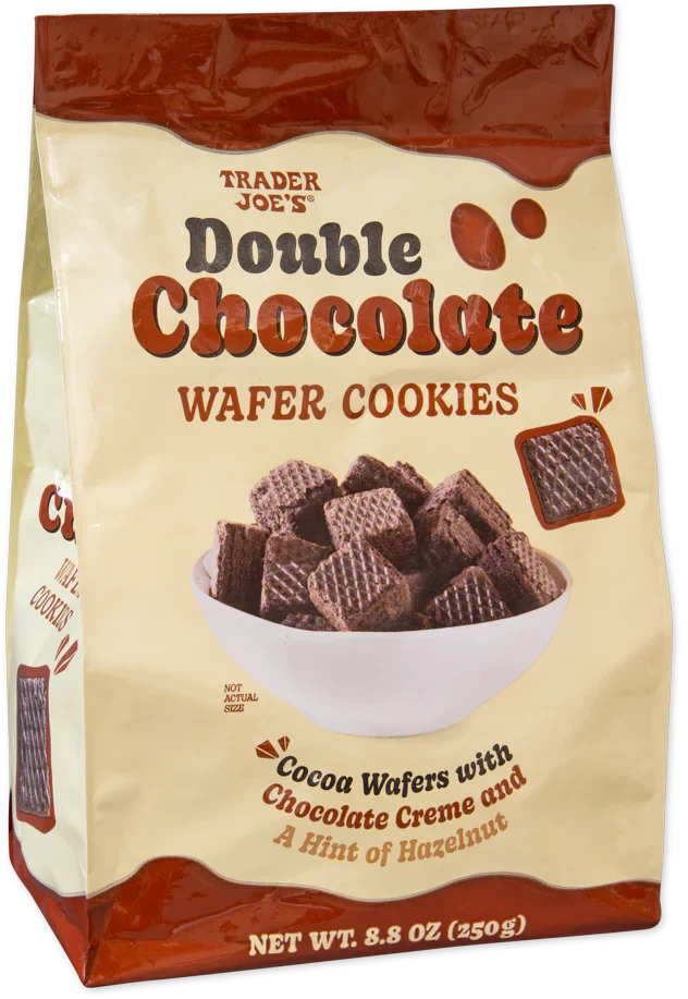 Trader Joe's Double Chocolate Wafer Cookies, 250g