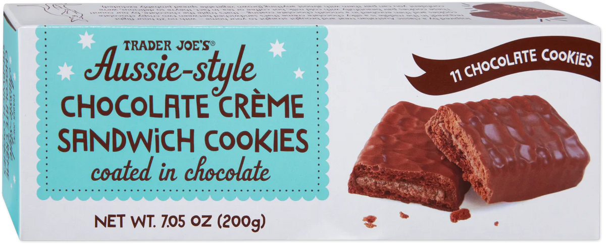Trader Joe's Aussie-Style Chocolate Crème Sandwich Cookies, 200g