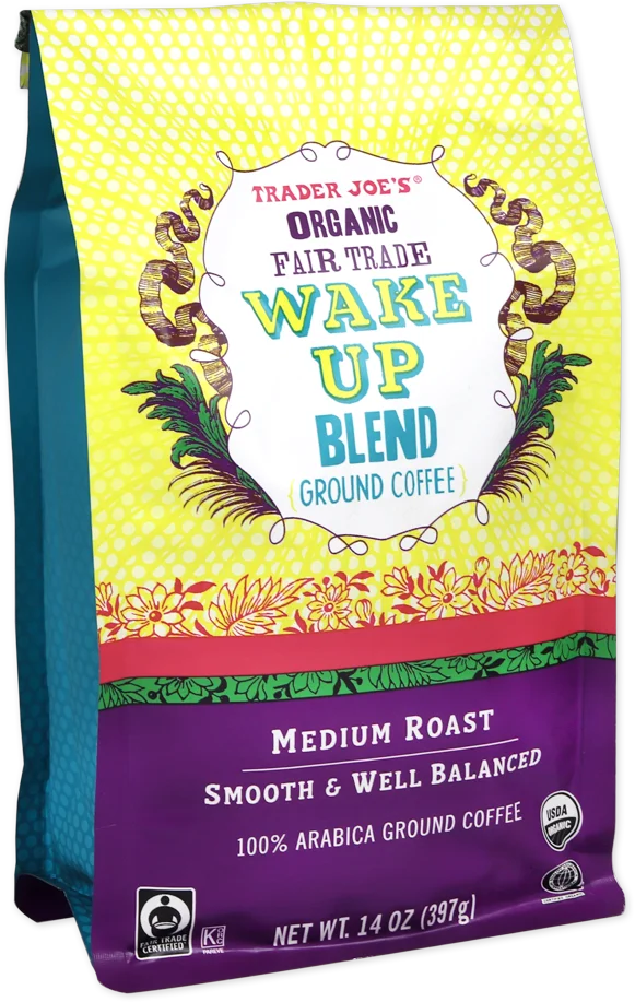 Trader Joe's Organic Fair Trade Wake Up Blend Ground Coffee, 397g