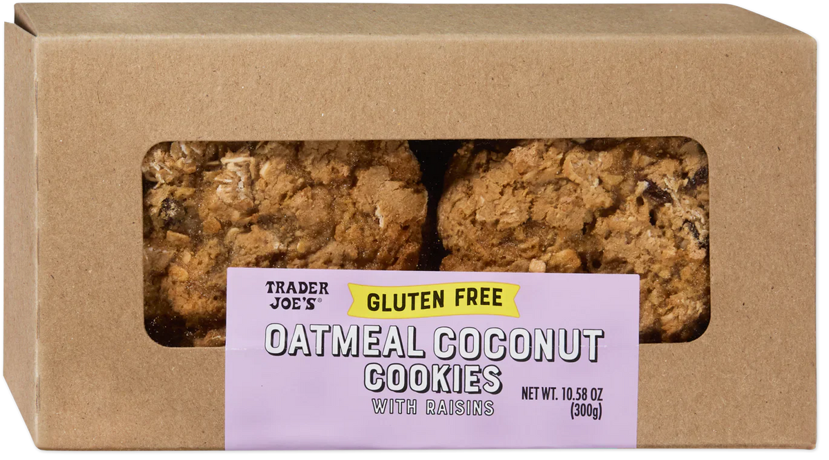 Trader Joe's Gluten Free Oatmeal Coconut Cookies, 300g