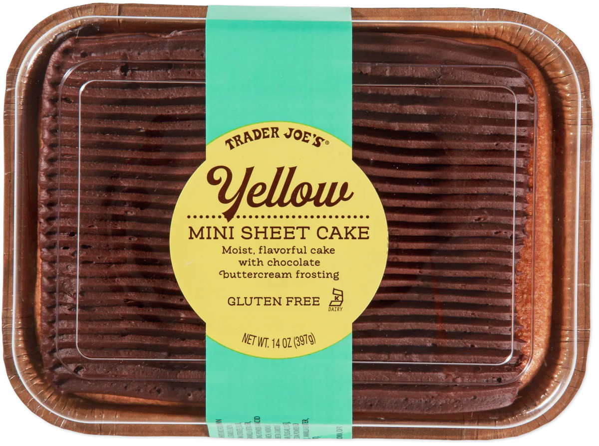 Trader Joe's Yellow Mini Sheet Cake, 397g
