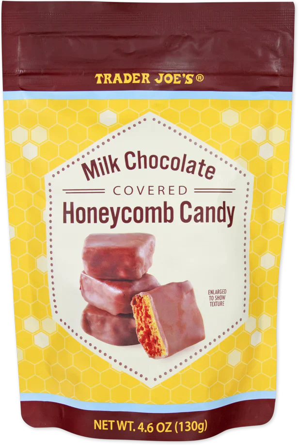 Trader Joe's Milk Chocolate Covered Honeycomb Candy, 130g