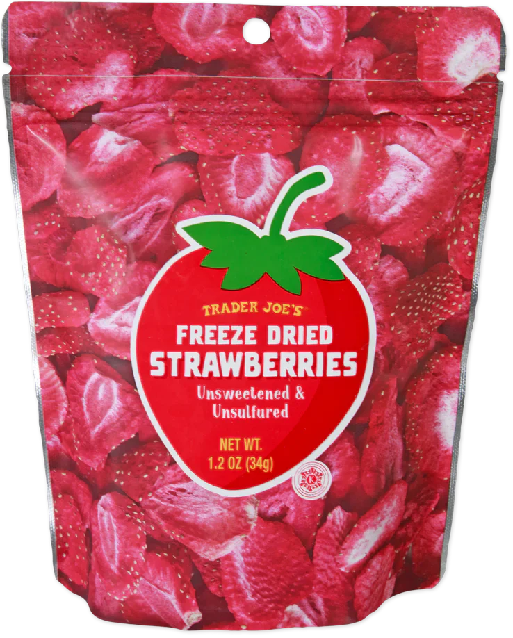Trader Joe's Freeze Dried Strawberries, 34g
