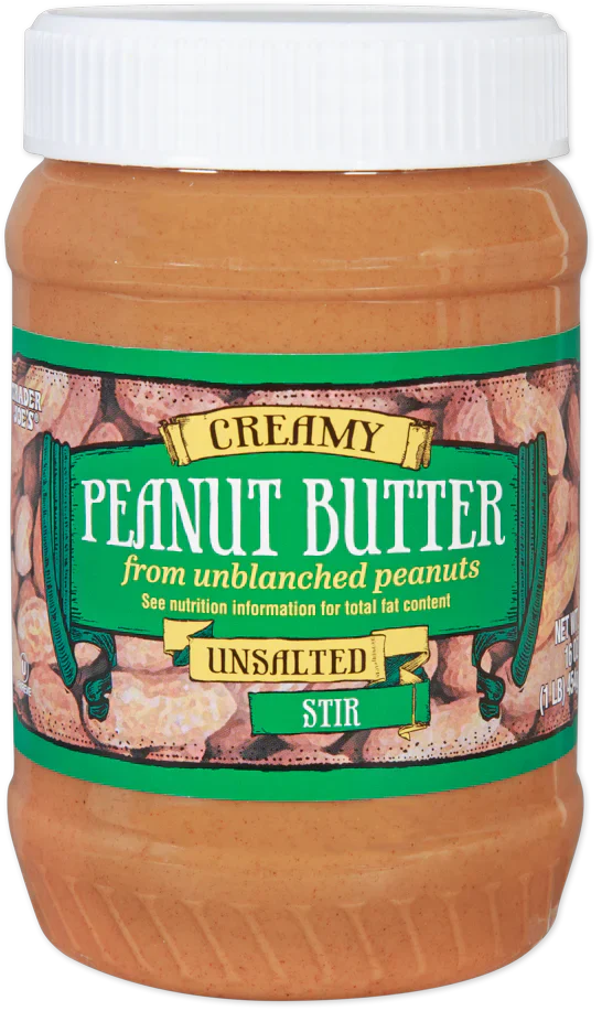 Trader Joe's Creamy Peanut Butter, Unsalted, 454g