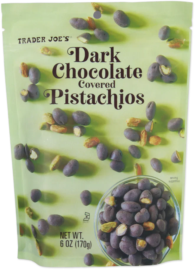 Trader Joe's Dark Chocolate Covered Pistachios, 170g