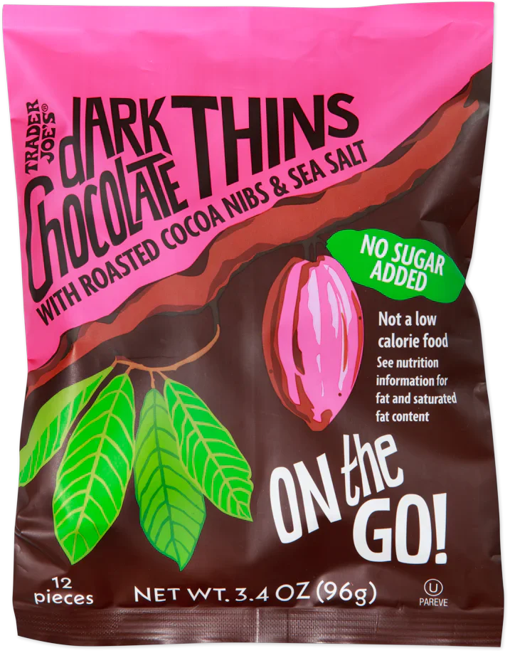 Trader Joe's Dark Chocolate Thins On the Go!, 96g