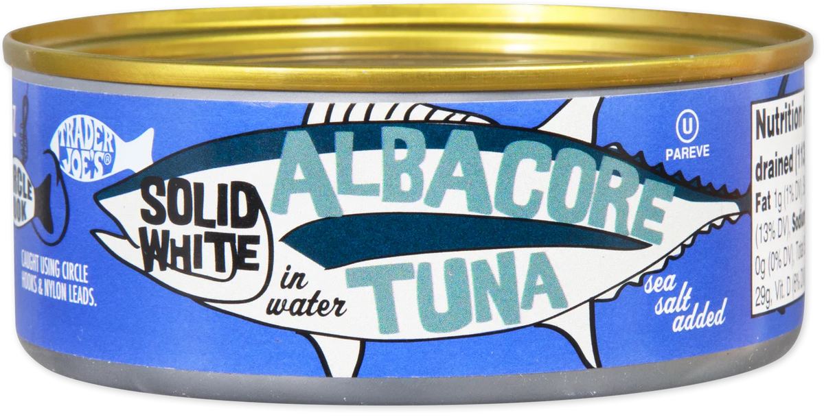 Trader Joe's Solid White Albacore Tuna in Water, Sea Salt Added, 128g