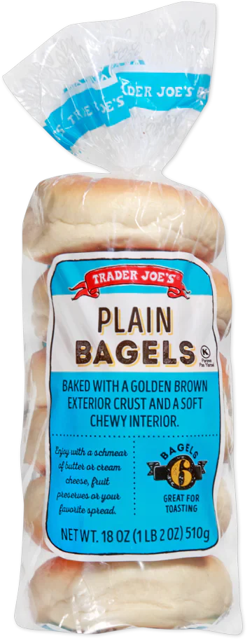 Trader Joe's Plain Bagels, 510g