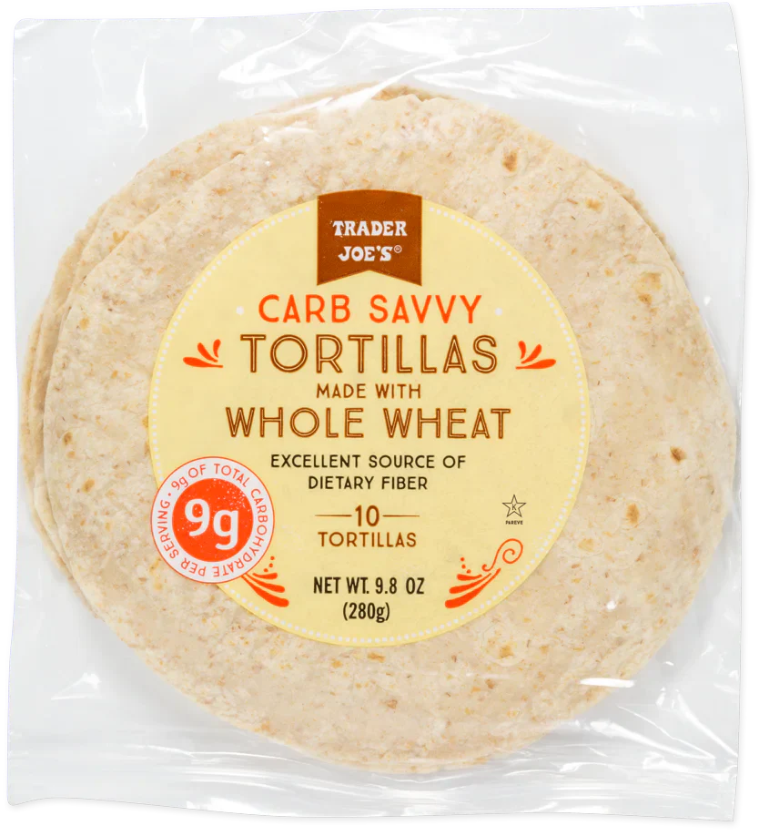 Trader Joe's Carb Savvy Tortillas Made with Whole Wheat, 280g