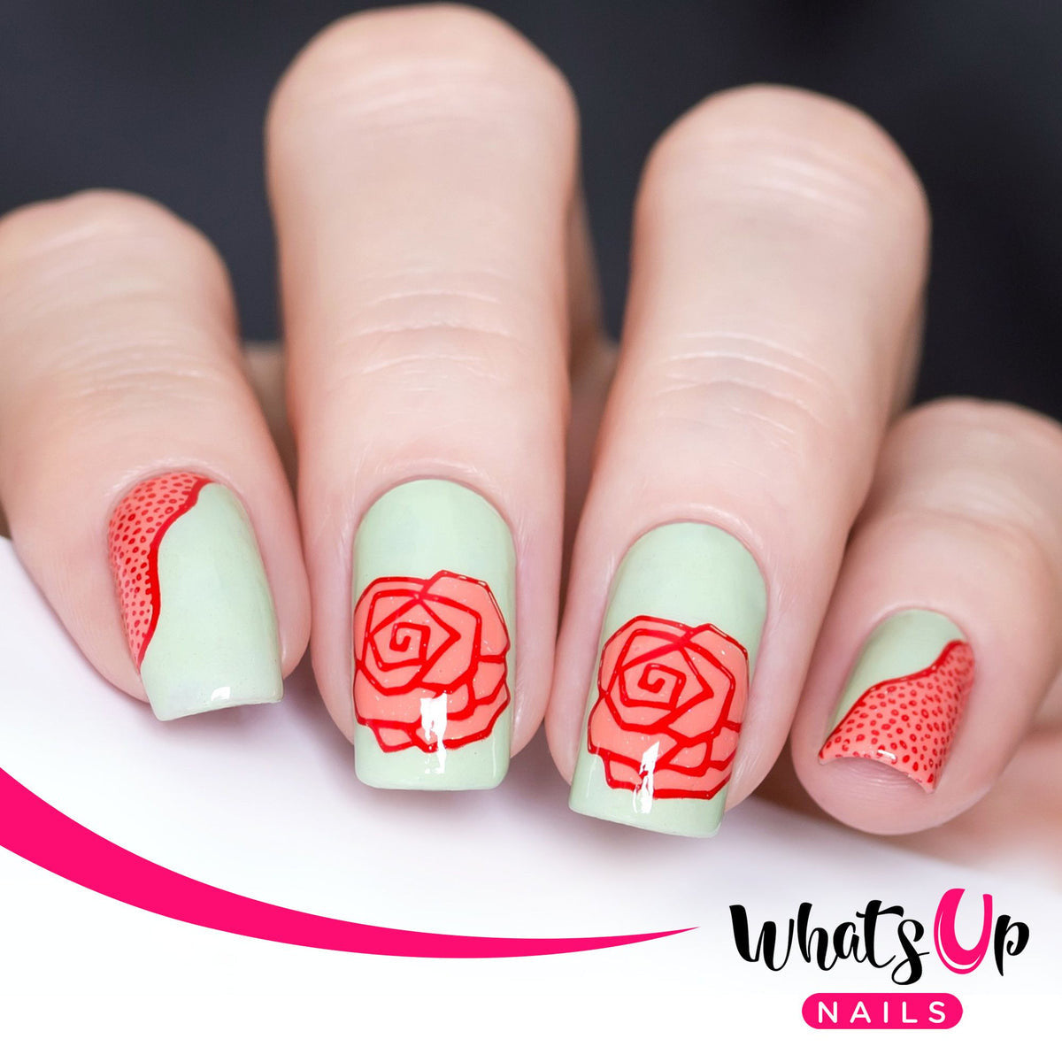 Whats Up - Nailsandtowel Stamping Plate