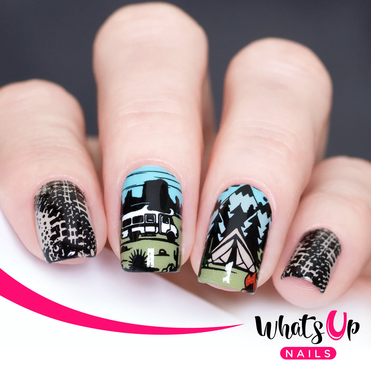 Whats Up - Campfire Stories Stamping Plate