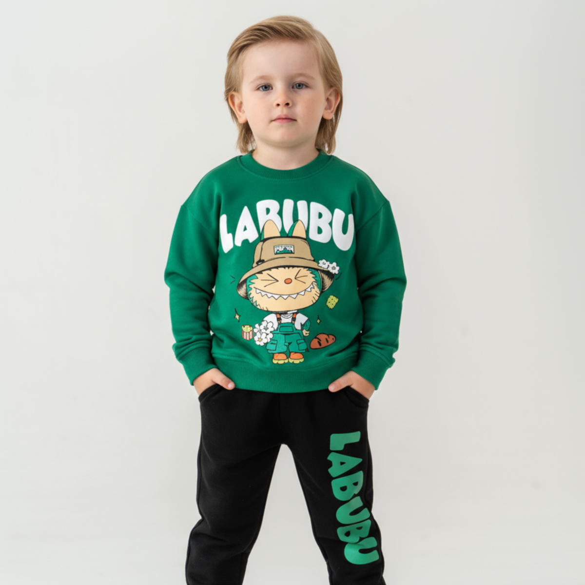 LA-BU-BU Boys Joggers Set