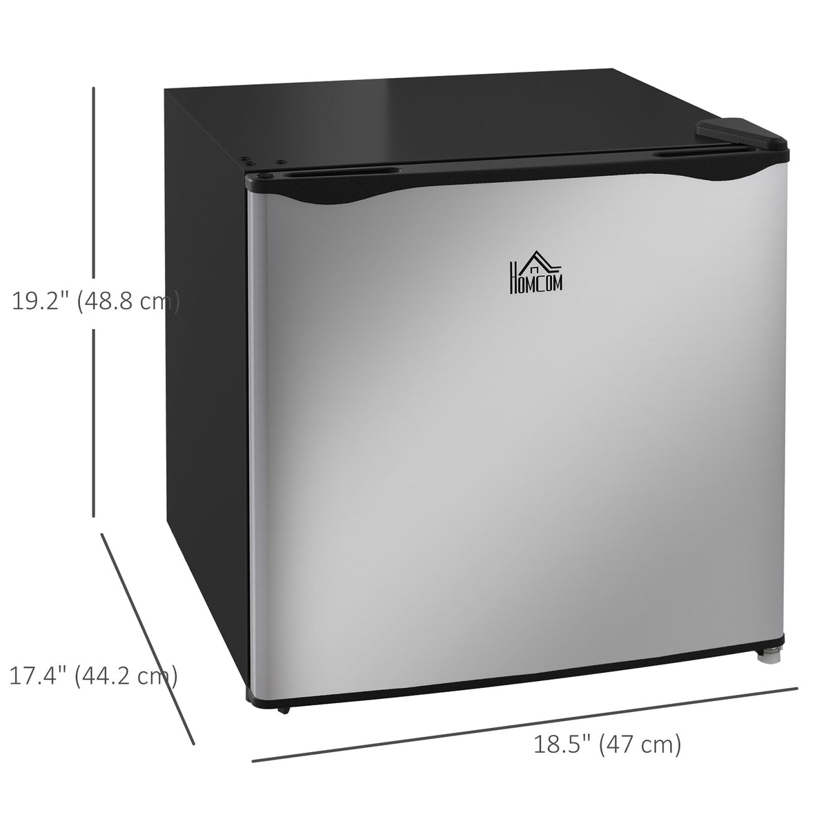 1.1 Cu. Ft. Mini Freezer, Compact Upright Freezer with Reversible Door, Removable Shelf, Adjustable Temperature, Black