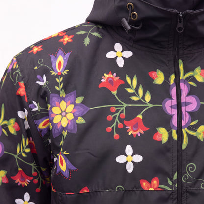 Midnight Bloom Windbreaker