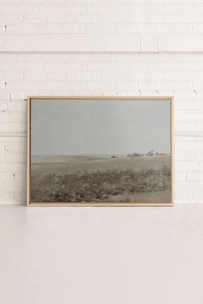 MUTED GREEN MEADOW, Oeuvre sur toile étirée
