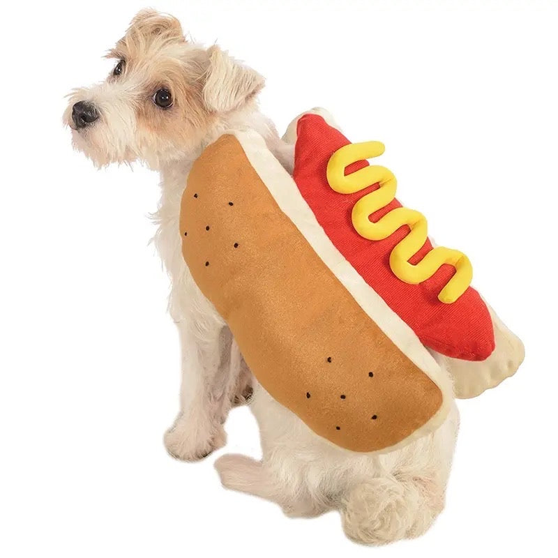 Hot Dog Halloween Dog Costume | Funny Dog Costume Outfit