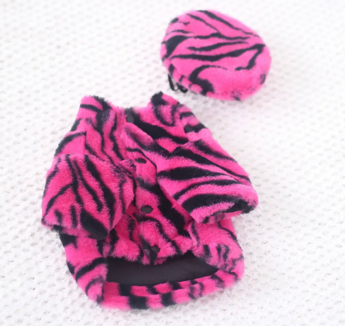 Zebra Cape and Hat Set | Dog Costume Set