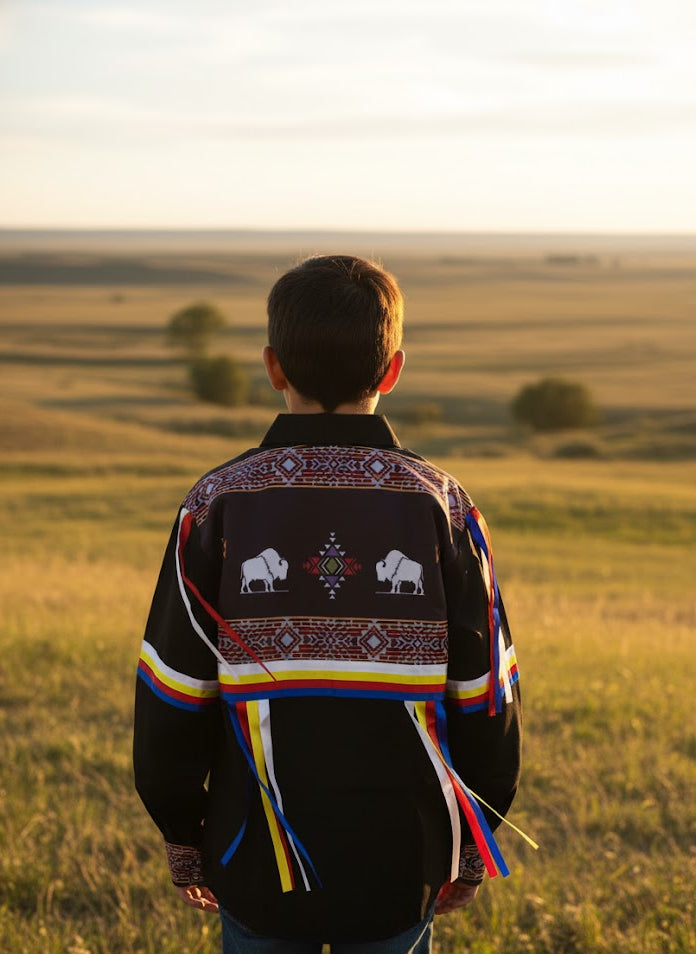 Black Buffalo Youth Ribbon shirt