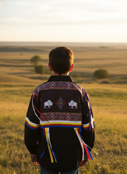 Black Buffalo Youth Ribbon shirt