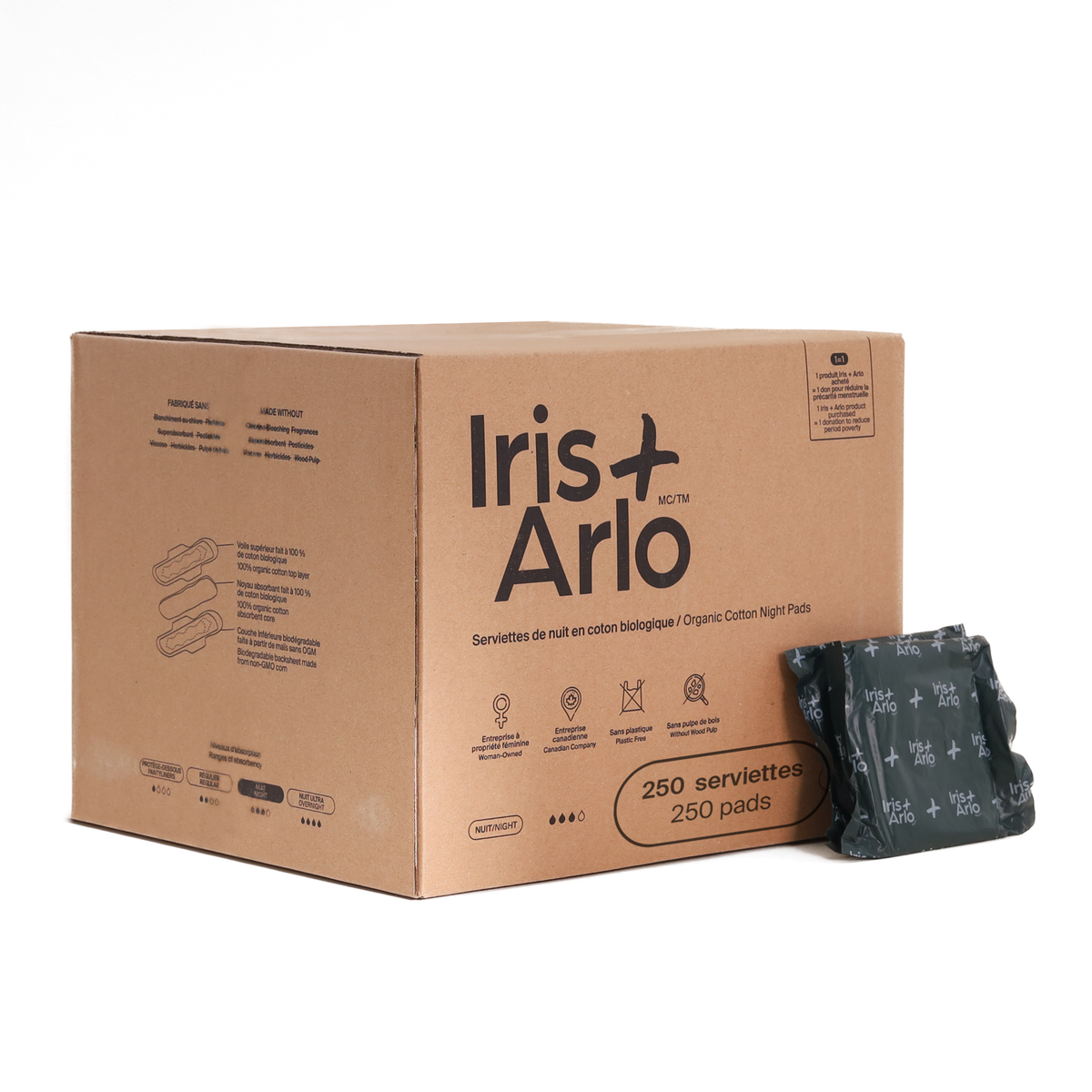 100% Organic Cotton Super Pads