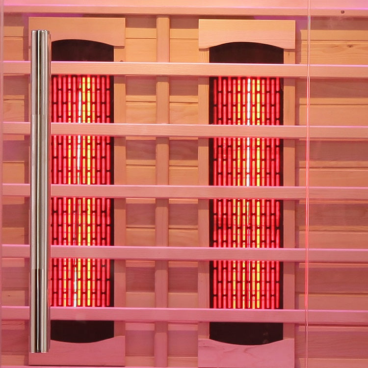 Blisspod | Venetian | Full Spectrum Indoor Premium Canadian Hemlock Low EMF Sauna 10 Heaters Chromotherapy Reflexology - 2 Person