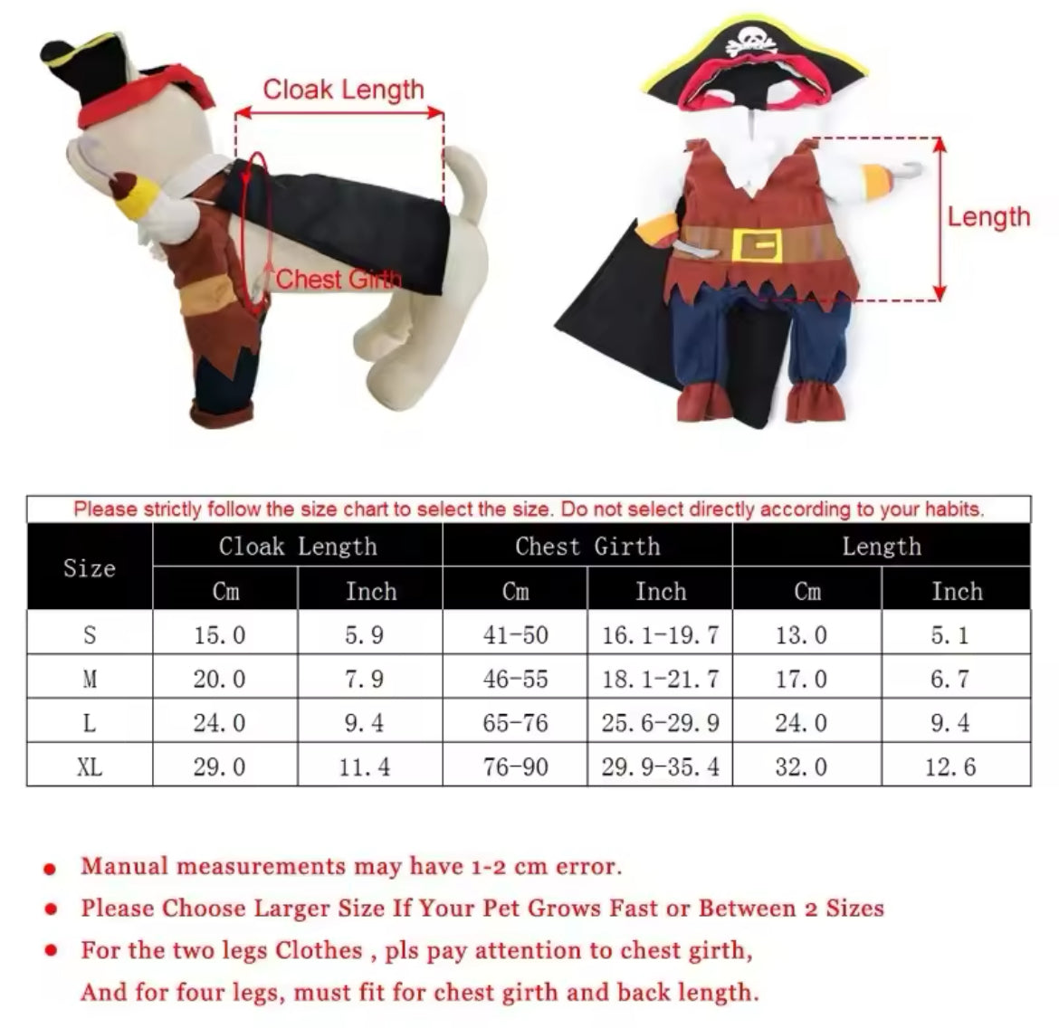 Pirate Halloween Dog Costume – Spooky Adventure Outfit for Dogs