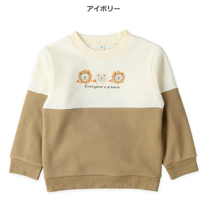 西松屋 ELFINDOLL 裏起毛切り替え胸プリントトレーナー 正規品