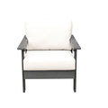 Hazelnut Polymer Outdoor Club Chair with Sunbrella® Cushions