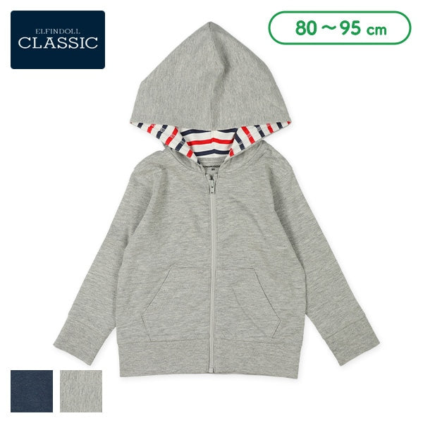 西松屋 ELFINDOLL CLASSIC フード裏ボーダーパーカー正規品