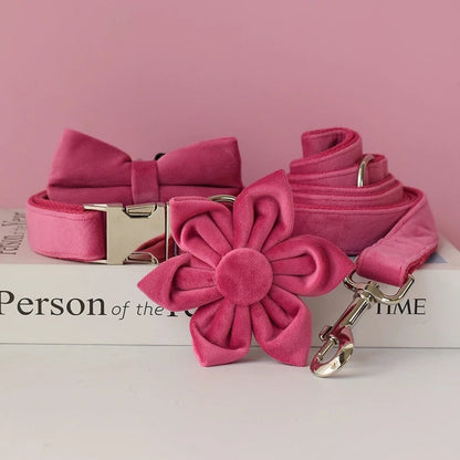 Baby Boo Engraved Dog Collar and Leash Set | Personalized Walking Accessories