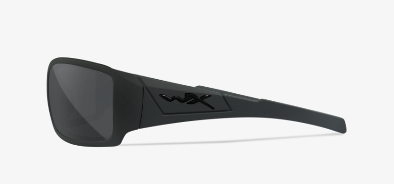 Wiley X Twisted Sunglasses Alternative Fit with Captivate Polarized Grey Lenses