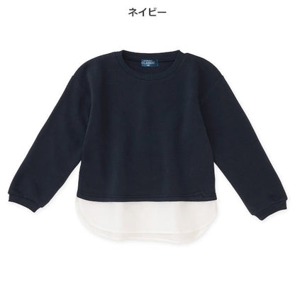 西松屋 ELFINDOLL CLASSIC 裏起毛裾切り替えトレーナー 正規品