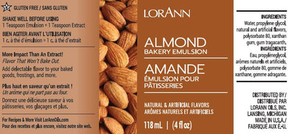 Almond Bakery Emulsion - 4 oz. - 16 oz. - 1 Gallon - 5 Gallons - Ships Free Within Canada on Orders Above CAD $199