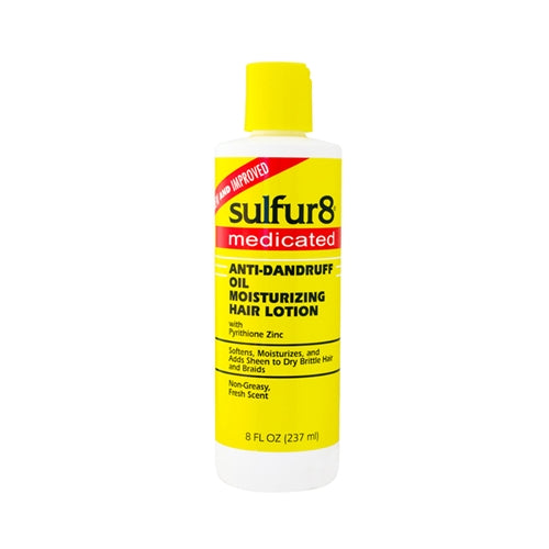Sulfur8 Medicated Antidandruff Oil Moisturizing Hair Lotion 8 oz