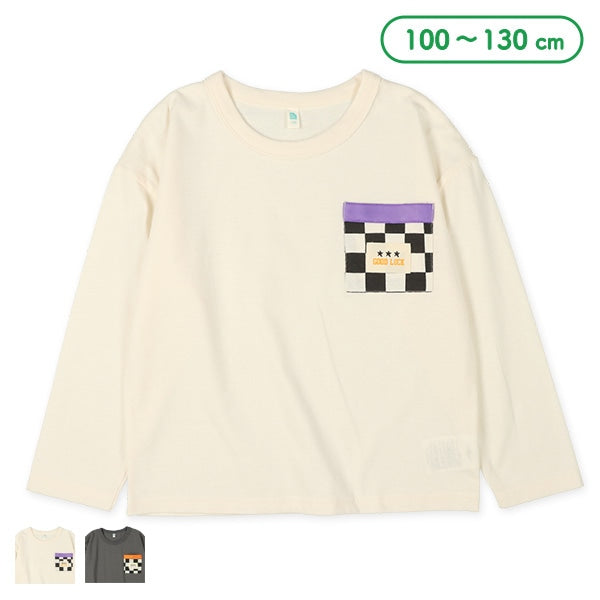 西松屋 ELFINDOLL チェッカーポケット長袖Tシャツ正規品