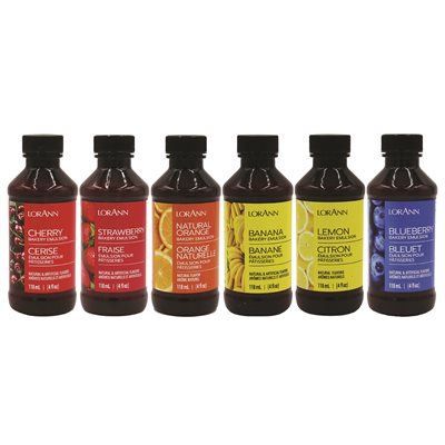 Baker's Fruity Emulsion Variety Pack - 6 x 4 oz. - Bakery Emulsions Canada - Ships Free Within Canada on Orders Above CAD $199