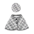 Tweed Hat and Cape Set – Luxury Classic Outfit for Dogs