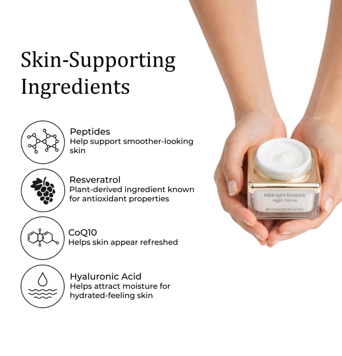 Midnight Restore Night Crème- for Anti Agying & Wrinkle
