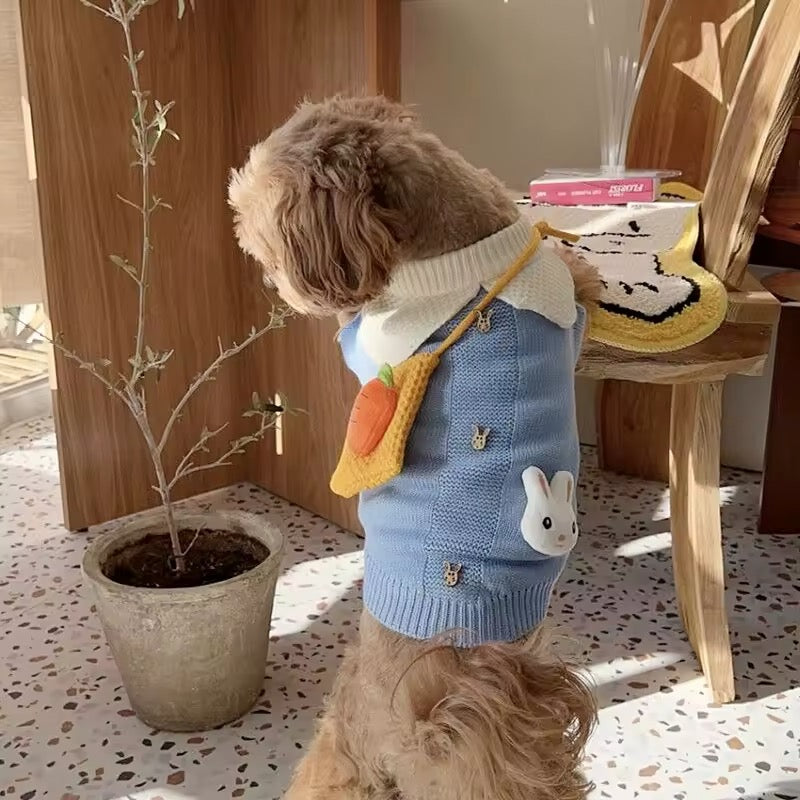 Corduroy Easter Bunny Sweater | Easter Dog Sweater