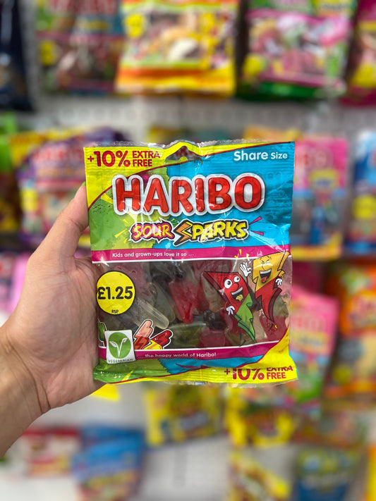 (UK) Haribo Sour Sparks - 140g