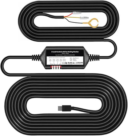 AZDOME JYX05 3-Lead Acc Hardwire Kit Type-C Port