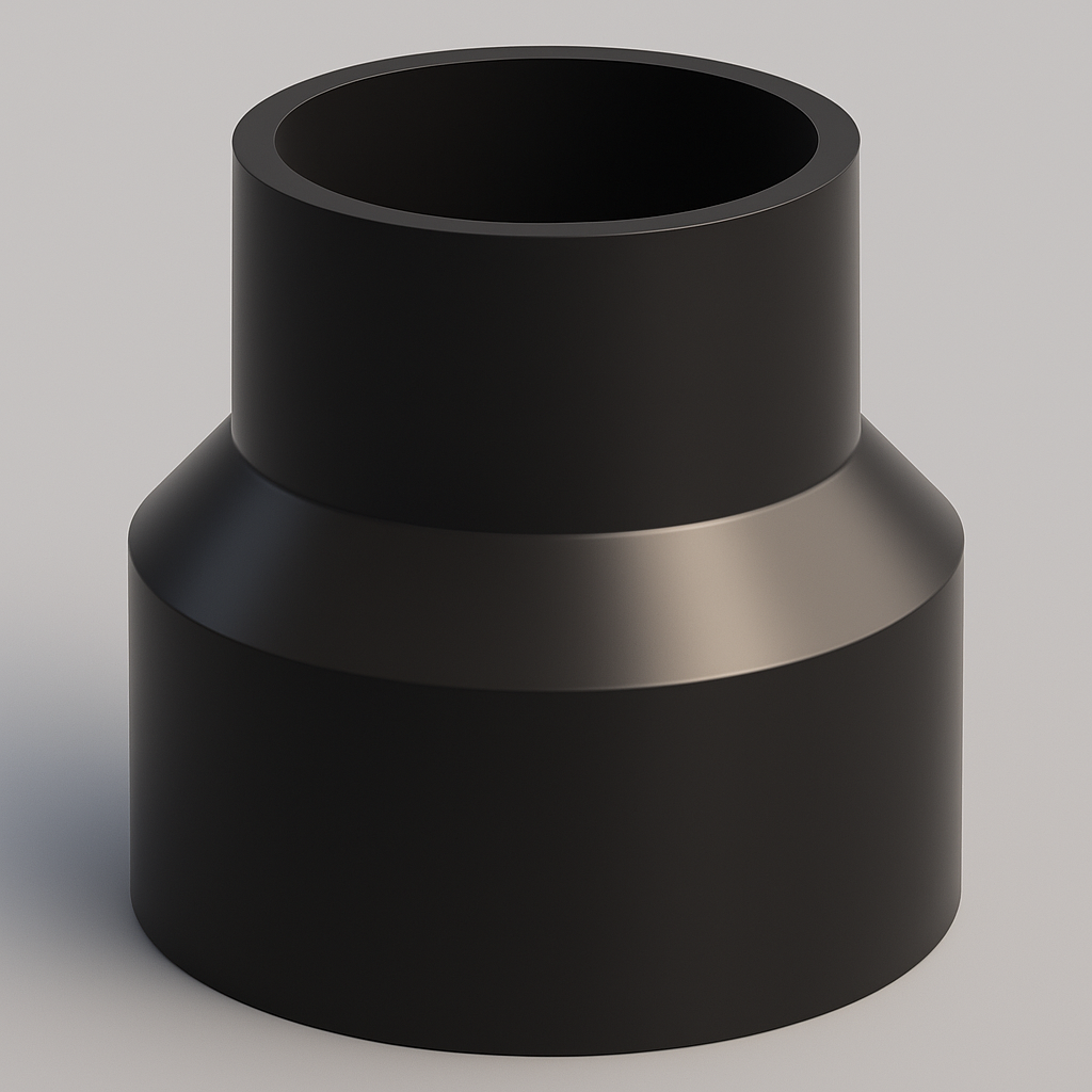 LESSO ABS Reducing Coupling — Hub × Hub DWV | 2″×1-1/2″, 3″×1-1/2″, 3″×2″ | ASTM D2661, CSA B181.1, cUPC