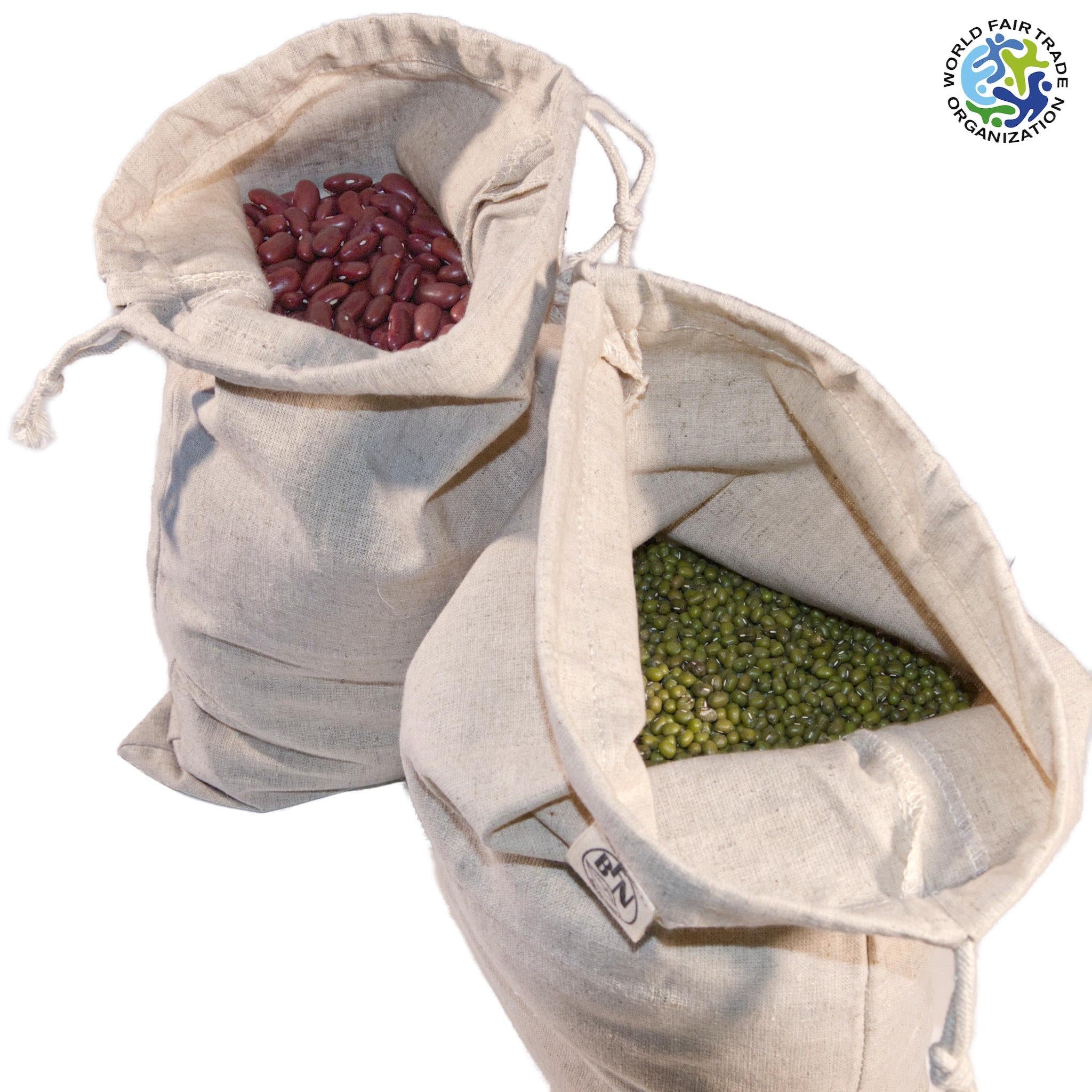 Hemp+Cotton Fair-Trade Produce Bags: Set/3