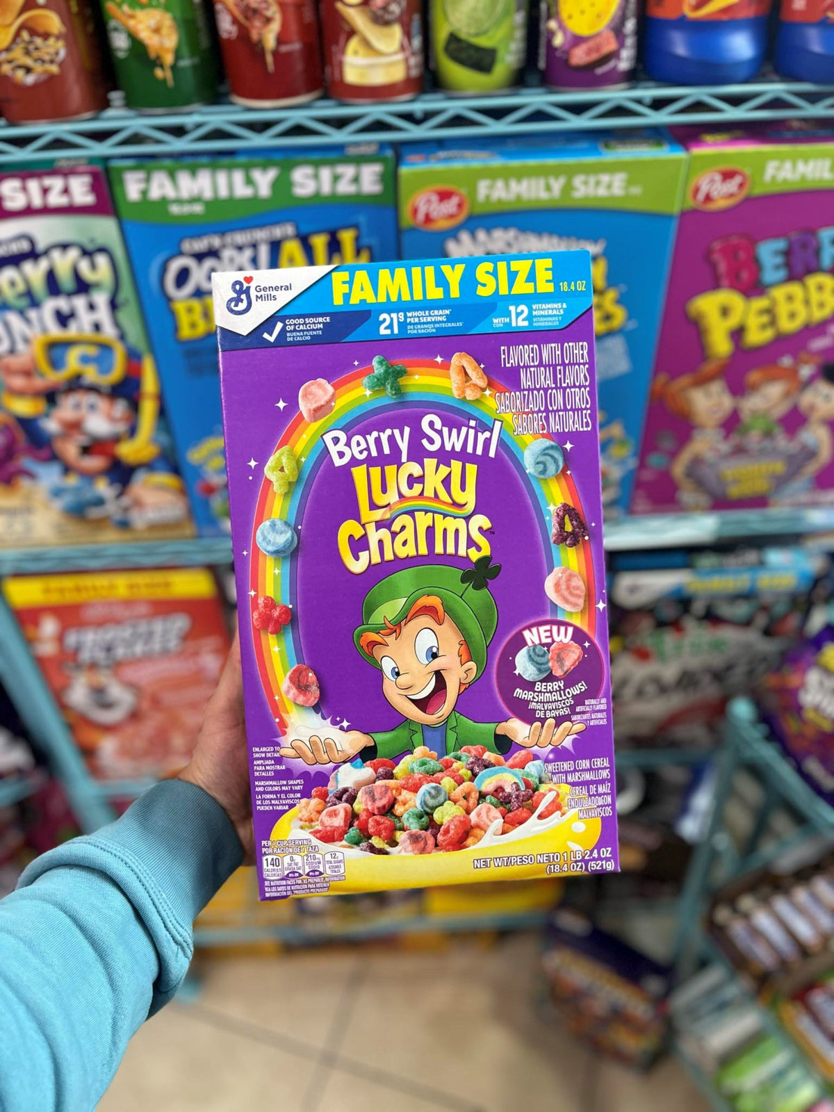 (USA) LUCKY CHARMS BERRY SWIRL - 309g