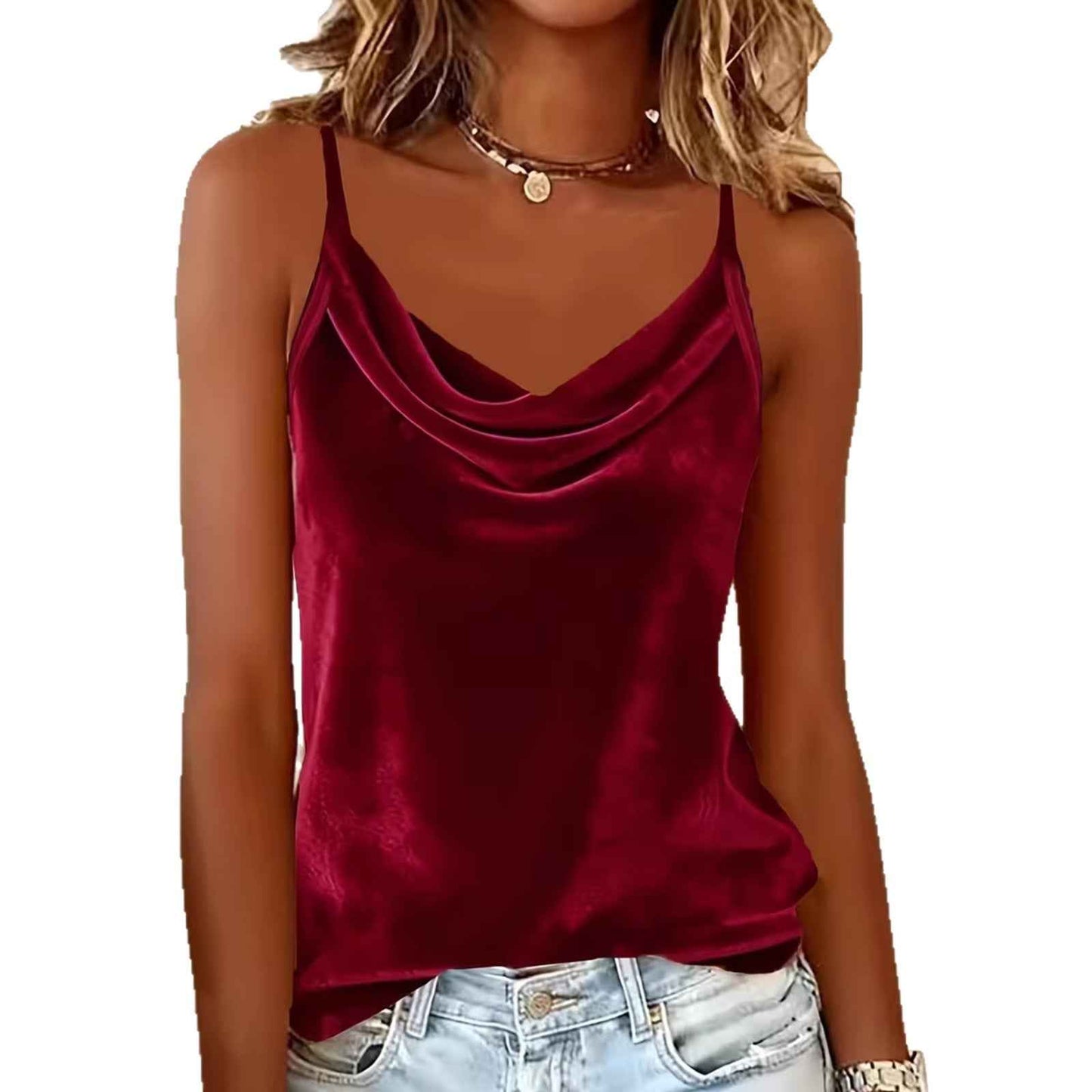Women Solid Velour Camis Vest Women Tank Tops Female Summer Sexy Strap Basic Tops Slim Sleeveless
